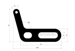 GUMMIPROFILE L-FORM - EPDM